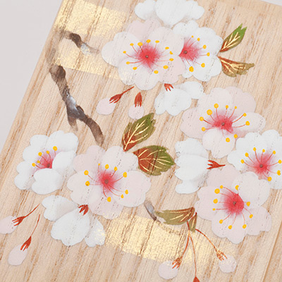 花暦絵入り小箱 〈4月 桜〉 ｜ 桐箱・京都 堀川五条 - 株式会社