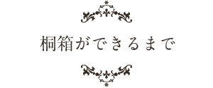 桐箱ができるまで